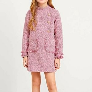 SHEIN Double Button Raw Hem Tweed Dress
Sz. 10